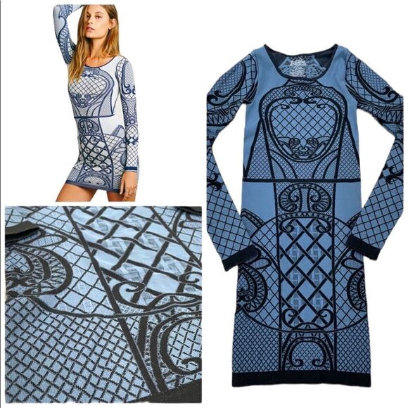 Free People Geo Print Bodycon dress - Picture 1 of 9